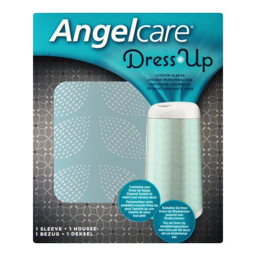 Angelcare Dress Up pelenkatároló huzat - zöld leveles