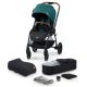 Kinderkraft babakocsi többfunkciós Evolution Cocoon 2in1 puha mózessel Midnight green MTB