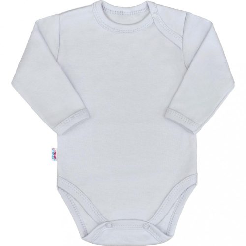 Baba hosszú ujjú body New Baby Pastel szürke