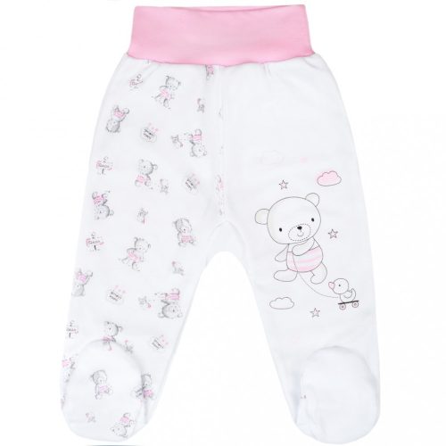 Baba lábfejes nadrág New Baby Bears rózsaszín