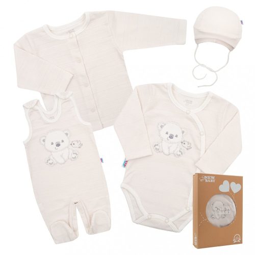 Baba együttes New Baby Sweet Bear bézs - 50