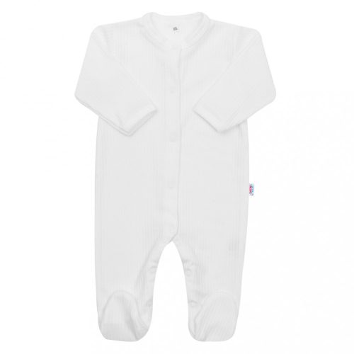 Baba pamut kezeslábas New Baby Practical fehér fiú