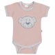 Baba body rövid ujjú New Baby BrumBrum old pink grey 80 (9-12 h)