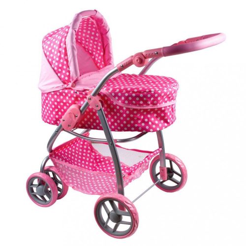 Játékbabakocsi - Baby Mix Jasmínka világos rózsaszín