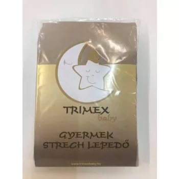Trimex gyermek strech lepedő - bézs