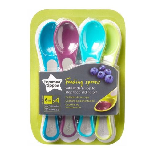 Tommee Tippee etető kanál rövid nyelű 4 db +6M