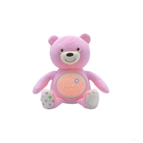 Chicco Baby Bear plüss maci projektor - Rózsaszín