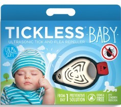 Tickless Ultrahangos kullancsriasztó baby - fehér/kék