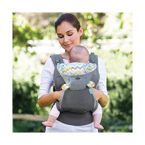 Infantino Cuddle Up Ergonomic Hoodie hordozó - szürke