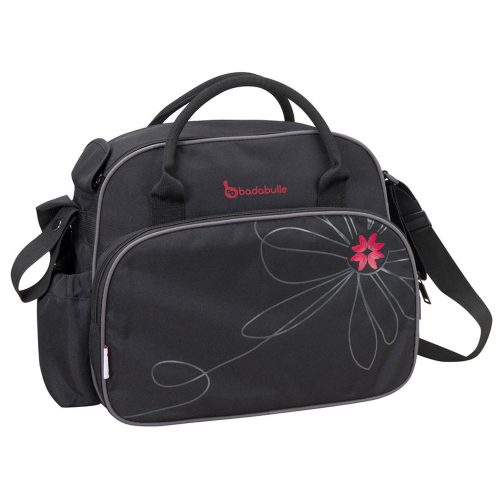 Badabulle pelenkázó táska fekete-pink   B043013
