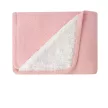 Kikkaboo takaró prémium pamut/sherpa kétoldalas 75x100cm Dream Big melange pink