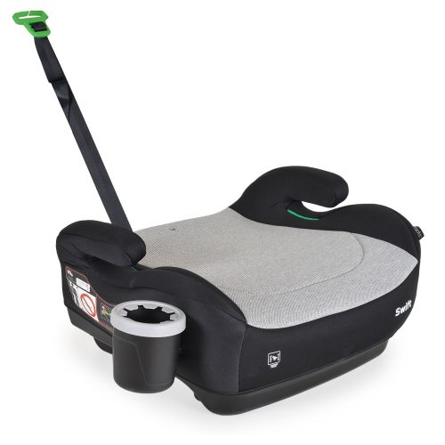 Cangaroo ülésmagasító Swift I-Size pohártartóval, hevederrel 125-150cm szürke