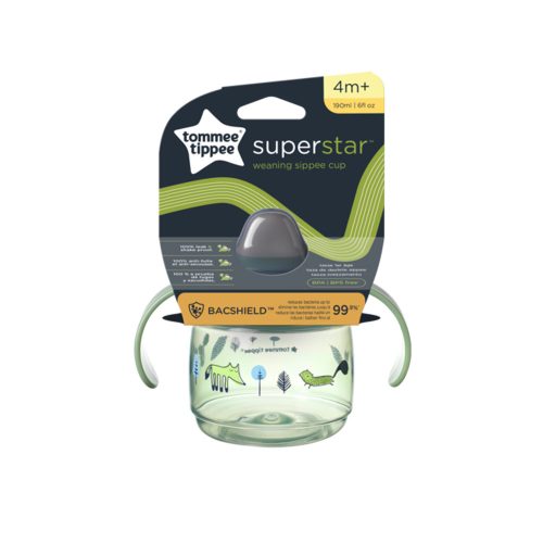 Tommee Tippee itatópohár - Superstar Weaning Sippee Cup csőrös 190ml 4hó zöld