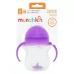 Munchkin itatópohár szívószálas súlyozott Tip and Sip 207ml 6hó lila