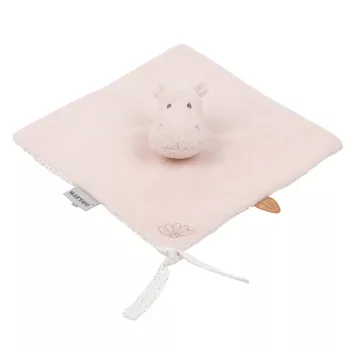   Nattou szundikendő plüss Susie and Bonnie - Susie, a víziló rózsaszín