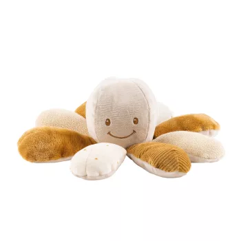   Nattou foglalkoztató játék plüss Lapidou Octopus karamell