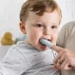 Nattou ujjra húzható szilikon fogkefe kék-aqua
