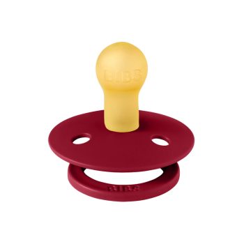   BIBS játszócumi - Colour natúr kaucsuk 0-6 hó rubint 1 db tasakban