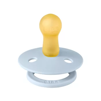   BIBS játszócumi - Colour natúr kaucsuk 6-18 hó pasztellkék 1 db tasakban