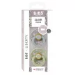 BIBS játszócumi – X Liberty Colour natúr kaucsuk 0-6 hó capel zsálya 2 db
