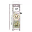 BIBS játszócumi - X Liberty Colour natúr kaucsuk 0-6 hó eloise zsálya 2 db