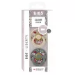 BIBS játszócumi – X Liberty Colour natúr kaucsuk 0-6 hó kamilla fenyőzöld 2 db
