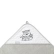 BabyOno fürdőlepedő kapucnis bambusz 100x100cm szürke róka 346/03