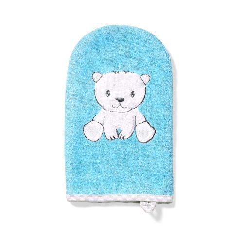 BabyOno bambusz fürdőkesztyű - kék jegesmedve 347/2