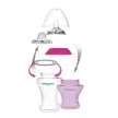 BabyOno itatópohár - csöpögésmentes puha csőrrel 3hó 180ml pink  1456/02