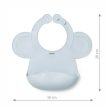 BabyOno előke szilikon állítható kék 1639/01