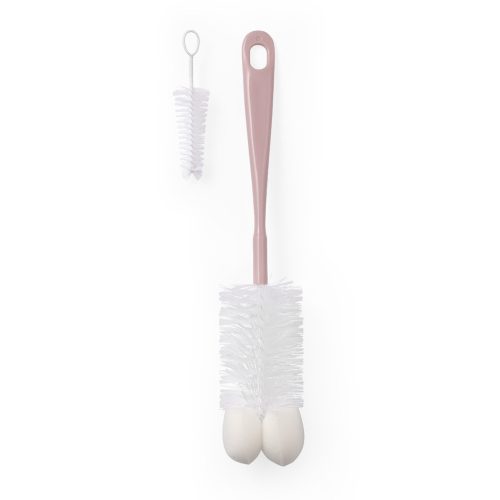 BabyOno üveg és cumimosó kefe szivacsos púderrózsaszín 720/05