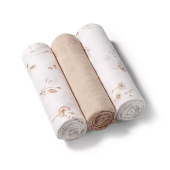 BabyOno textilpelenka színes 3db bambusz bézs 397/13