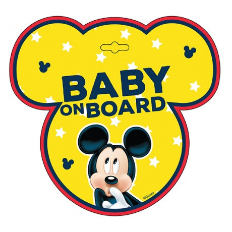 Seven Polska tábla Baby on Board - Mickey