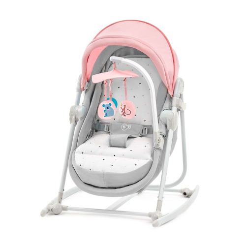 Kinderkraft Unimo 5 in 1 bölcső - babaágy - hinta - pihenőszék - szék - Pink