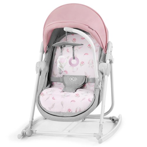 Kinderkraft 5in1 bölcső-babaágy-hinta-pihenőszék-szék Unimo rózsaszín 2020