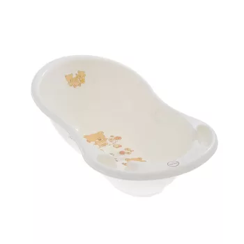 Tega babakád 86cm Teddy Bear fehér gyöngyház