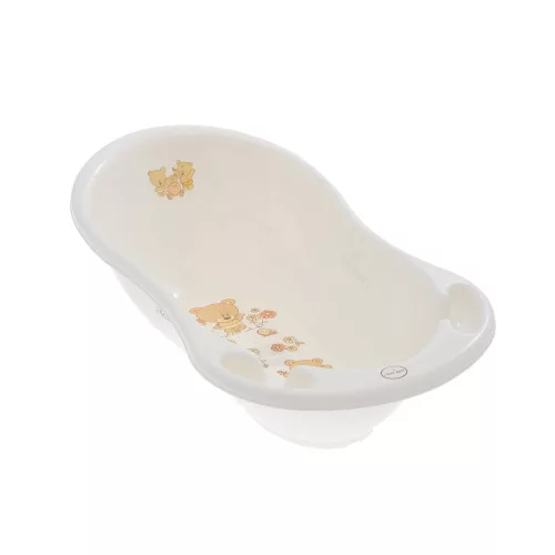 Tega babakád 86cm Teddy Bear fehér gyöngyház