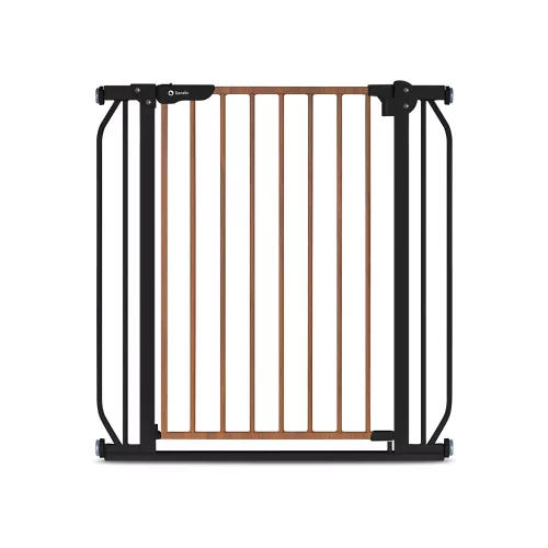 Lionelo ajtórács fém Truus 75-105 cm fekete-fa-natural