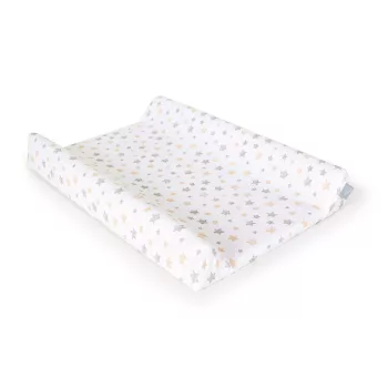   Ceba pelenkázólap huzat pamut (50x70-80) 2db/csomag sötétszürke sárga csillagos