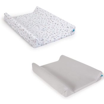   Ceba pelenkázólap huzat pamut (50x70-80) 2db/csomag világosszürke   madár