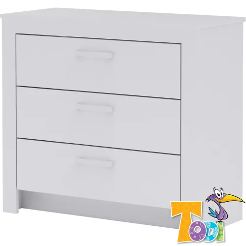Todi komód White Bunny 3 fiókos