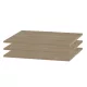Faktum polc csomag Peak Natural Oak and White 2/3 osztású szekrényhez 3db