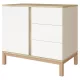 Faktum komód Loop White and Oak