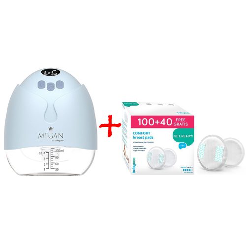 BabyOno mellszívó Megan elektromos, viselhető - 100 plusz 40db melltartóbetéttel 1001 - 296/140