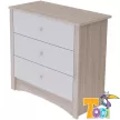 Todi Magic babaszoba szett - átalakítható 70x140cm kiságy és 3 fiókos komód pelenkázó feltéttel
