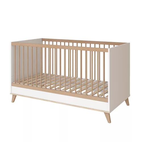 Faktum kiságy Flip White and Oak 70x140cm