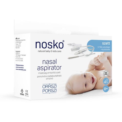 Nosko Orrszi Porszi orrszívó műanyag szett 2 féle szívófejjel