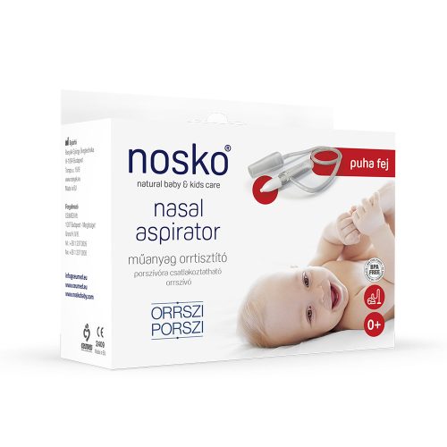 Nosko Orrszi Porszi orrszívó műanyag szett puha szívófejjel