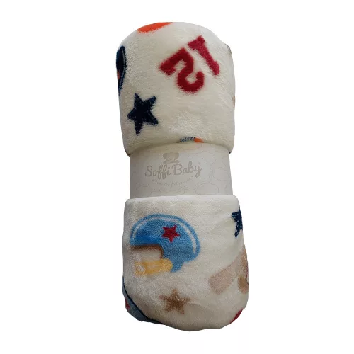 Soffi Baby takaró plüss dupla Sport 75x100cm