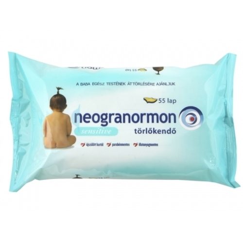 Neogranormon sensitive popsitörlő kendő - 55 db